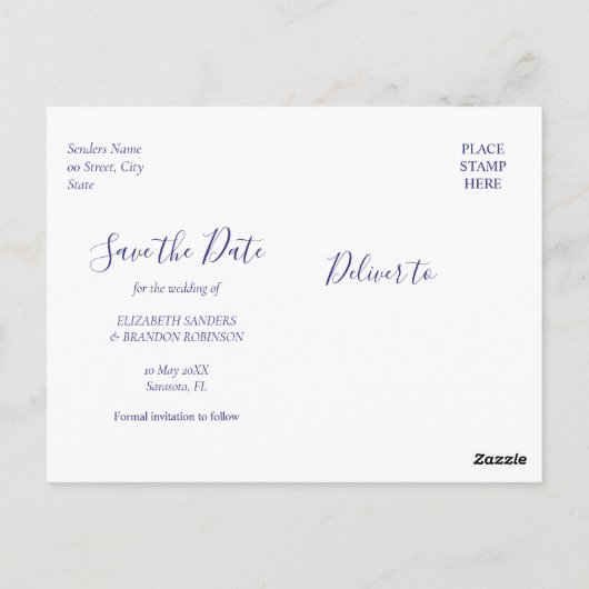 Mediterranean Tile Wedding with Lemons Briefkaart (Achterkant)