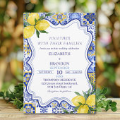 Mediterranean Tile Wedding with Lemons Kaart
