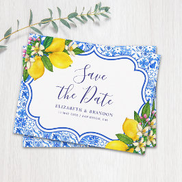 Mediterranean Tiles  Italian Style Wedding  Briefkaart