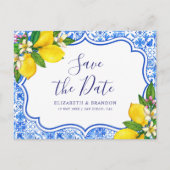 Mediterranean Tiles  Italian Style Wedding  Briefkaart (Voorkant)