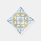 Mediterranean tiles, majolica,Sicilian style    Servet (Hoek)