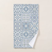 Mediterranean Tiles, Moroccan, Majolica, Azulejo Bad Handdoek (Handdoek)