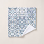 Mediterranean Tiles, Moroccan, Majolica, Azulejo Bad Handdoek (Wasdoekje)