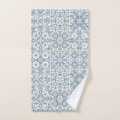Mediterranean Tiles, Moroccan, Majolica, Azulejo Bad Handdoek (Handdoek)