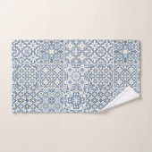 Mediterranean Tiles, Moroccan, Majolica, Azulejo Bad Handdoek (Handdoek)