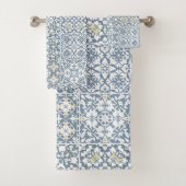 Mediterranean Tiles, Moroccan, Majolica, Azulejo Bad Handdoek (Insitu)