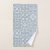 Mediterranean Tiles, Moroccan, Majolica, Azulejo Bad Handdoek (Handdoek)