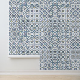 Mediterranean Tiles, Moroccan, Majolica, Azulejo Behang