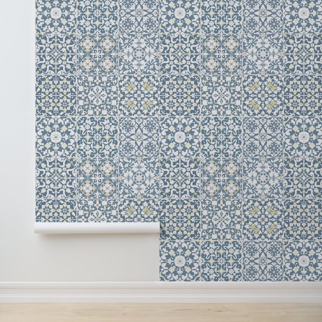 Mediterranean Tiles, Moroccan, Majolica, Azulejo Behang (Applicatie)