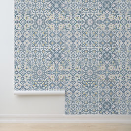 Mediterranean Tiles, Moroccan, Majolica, Azulejo Behang