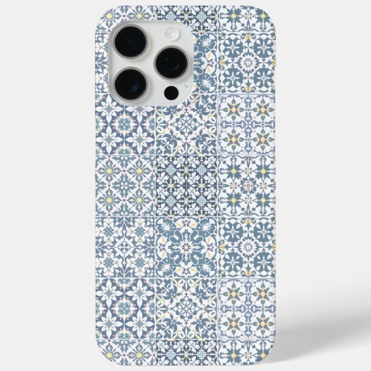 Mediterranean Tiles, Moroccan, Majolica, Azulejo Case-Mate iPhone Case (Achterkant)