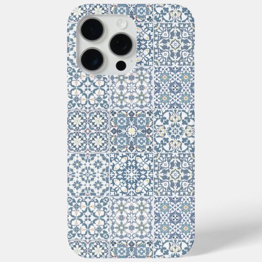 Mediterranean Tiles, Moroccan, Majolica, Azulejo Case-Mate iPhone Case (Achterkant)