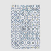 Mediterranean Tiles, Moroccan, Majolica, Azulejo Golfhanddoek (Voorkant)