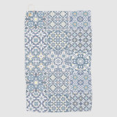 Mediterranean Tiles, Moroccan, Majolica, Azulejo Golfhanddoek (Voorkant)