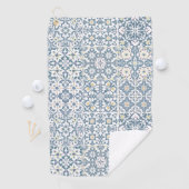 Mediterranean Tiles, Moroccan, Majolica, Azulejo Golfhanddoek (Insitu)