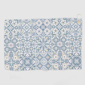Mediterranean Tiles, Moroccan, Majolica, Azulejo Golfhanddoek (Horizontaal)