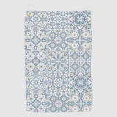 Mediterranean Tiles, Moroccan, Majolica, Azulejo Golfhanddoek (Voorkant)