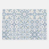 Mediterranean Tiles, Moroccan, Majolica, Azulejo Inpakpapier Vel (Voorkant 2)
