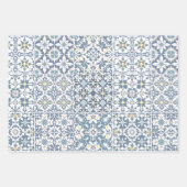 Mediterranean Tiles, Moroccan, Majolica, Azulejo Inpakpapier Vel (Voorkant)