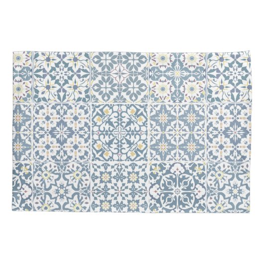 Mediterranean Tiles, Moroccan, Majolica, Azulejo Kussensloop (Achterkant)