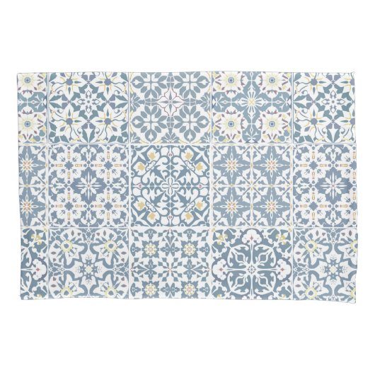 Mediterranean Tiles, Moroccan, Majolica, Azulejo Kussensloop (Voorkant)