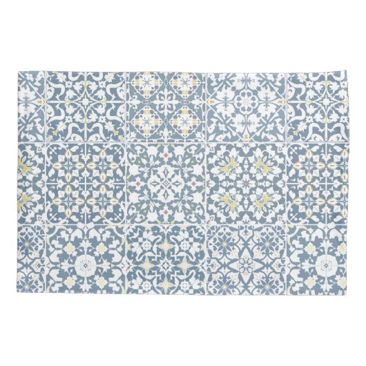 Mediterranean Tiles, Moroccan, Majolica, Azulejo Kussensloop (Achterkant)