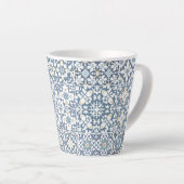 Mediterranean Tiles, Moroccan, Majolica, Azulejo Latte Mok (Rechterhoek)