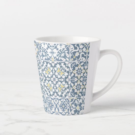 Mediterranean Tiles, Moroccan, Majolica, Azulejo Latte Mok (Rechts)