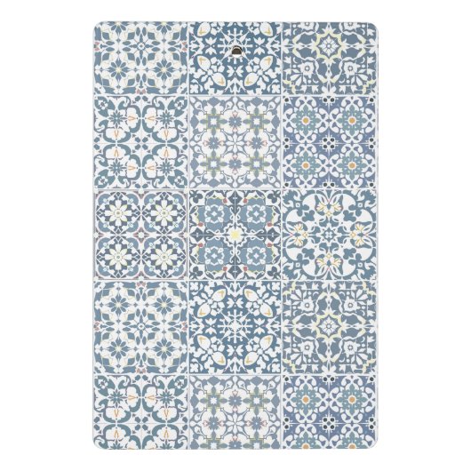 Mediterranean Tiles, Moroccan, Majolica, Azulejo Mini Klembord (Achterkant)