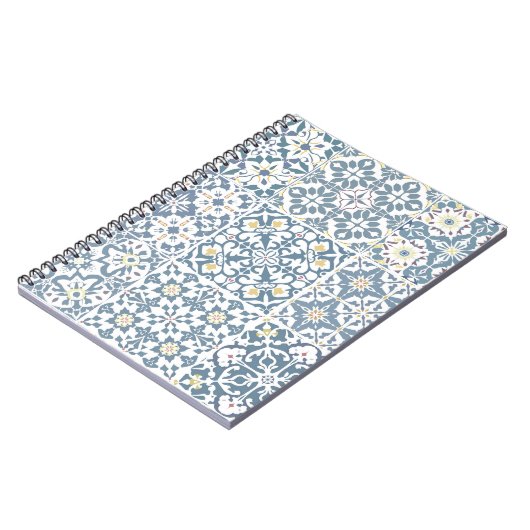 Mediterranean Tiles, Moroccan, Majolica, Azulejo Notitieboek (Linkerzijde)