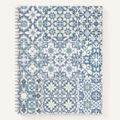 Mediterranean Tiles, Moroccan, Majolica, Azulejo Notitieboek (Voorkant)