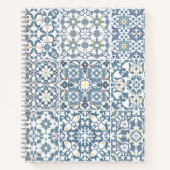 Mediterranean Tiles, Moroccan, Majolica, Azulejo Notitieboek (Voorkant)