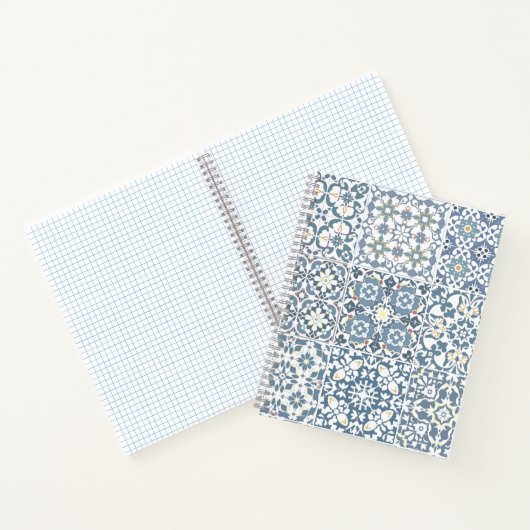 Mediterranean Tiles, Moroccan, Majolica, Azulejo Notitieboek (Binnen)