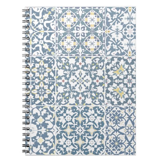 Mediterranean Tiles, Moroccan, Majolica, Azulejo Notitieboek (Voorkant)
