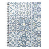 Mediterranean Tiles, Moroccan, Majolica, Azulejo Notitieboek (Voorkant)