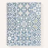 Mediterranean Tiles, Moroccan, Majolica, Azulejo Notitieboek (Voorkant)