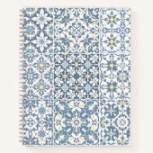 Mediterranean Tiles, Moroccan, Majolica, Azulejo Notitieboek (Voorkant)