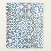 Mediterranean Tiles, Moroccan, Majolica, Azulejo Planner (Voorkant)