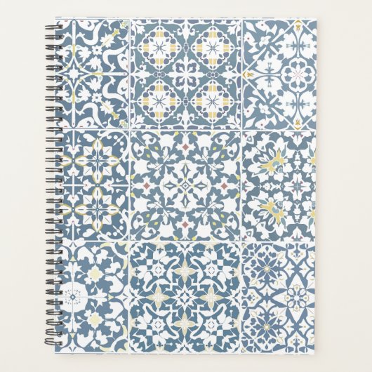 Mediterranean Tiles, Moroccan, Majolica, Azulejo Planner (Voorkant)