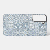 Mediterranean Tiles, Moroccan, Majolica, Azulejo Samsung Galaxy Hoesje (Achterkant horizontaal)