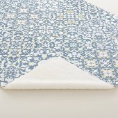 Mediterranean Tiles, Moroccan, Majolica, Azulejo Sherpa Deken (3/4)