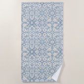 Mediterranean Tiles, Moroccan, Majolica, Azulejo Strandlaken (Voorkant)