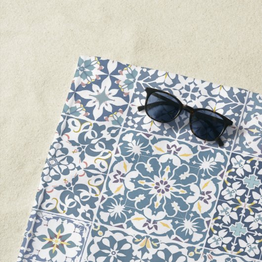 Mediterranean Tiles, Moroccan, Majolica, Azulejo Strandlaken (In situ)