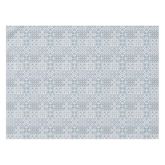 Mediterranean Tiles, Moroccan, Majolica, Azulejo Tafelkleed (Voorkant (Horizontaal))