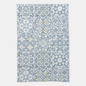Mediterranean Tiles, Moroccan, Majolica, Azulejo Theedoek (Verticaal)