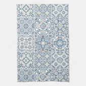 Mediterranean Tiles, Moroccan, Majolica, Azulejo Theedoek (Verticaal)