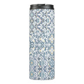 Mediterranean Tiles, Moroccan, Majolica, Azulejo Thermosbeker (Achterkant)