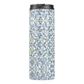 Mediterranean Tiles, Moroccan, Majolica, Azulejo Thermosbeker (Achterkant)