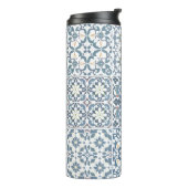 Mediterranean Tiles, Moroccan, Majolica, Azulejo Thermosbeker (Gedraaid links)