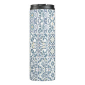 Mediterranean Tiles, Moroccan, Majolica, Azulejo Thermosbeker (Achterkant)